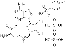 结构式 CAS# 97540-22-2, S-腺苷蛋氨酸对甲苯磺酸硫酸盐