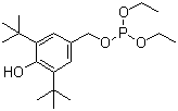 结构式 CAS# 976-56-7, 抗氧剂 1222; 3,5-二叔丁基-4-羟基苄基二乙基膦酸酯