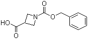 structure of CAS# 97628-92-7, Azetidine-1,3-dicarboxylic acid 1-benzyl ester;; N-Carbobenzyloxyazetidine-3-carboxylic acid