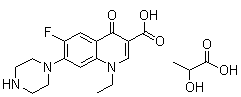 Norfloxacin lactate molecular structure (CAS 97867-34-0)