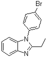 1-(4-溴苯基)-2-乙基-1H-苯并[d]咪唑分子结构 (CAS 97870-64-9)