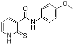 1,2-Dihydro-N-(4-methoxyphenyl)-2-thioxo-3-pyridinecarboxamide molecular structure (CAS 97936-30-6)