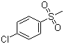 structure of CAS# 98-57-7, 4-Methylsulfuryl chlorobenzene;4-Chlorophenyl methyl sulfone; 1-Chloro-4-(methylsulphonyl)benzene