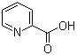 结构式 CAS# 98-98-6, 2-吡啶甲酸; 吡啶-2-甲酸; 皮考林酸