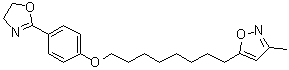 5-[8-[4-(4,5-Dihydro-2-oxazolyl)phenoxy]octyl]-3-methylisoxazole molecular structure (CAS 98033-91-1)