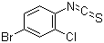 4-Bromo-2-chlorophenyl isothiocyanate molecular structure (CAS 98041-69-1)