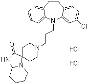 结构式 CAS# 98043-60-8, 莫沙帕明二盐酸盐
