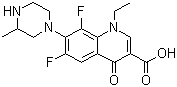 Lomefloxacin molecular structure (CAS 98079-51-7)