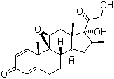 倍他米松环氧物分子结构 (CAS 981-34-0)