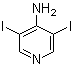 3,5-二碘吡啶-4-胺分子结构 (CAS 98136-86-8)
