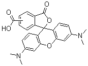 5(6)-Carboxytetramethylrhodamine inner salt molecular structure (CAS 98181-63-6)