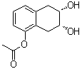 (6R,7S)-rel-5,6,7,8-四氢-1,6,7-萘三酚 1-乙酸酯分子结构 (CAS 98235-76-8)