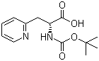 structure of CAS# 98266-32-1, Boc-D-2-pyridylalanine;N-tert-Butoxycarbonyl-3-(2-pyridyl)-D-alanine