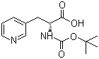 Boc-3-(3-吡啶基)-D-丙氨酸分子结构 (CAS 98266-33-2)