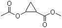 2-(乙酰氧基)环丙烷甲酸甲酯分子结构 (CAS 98272-73-2)
