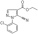 1-(2-Chlorophenyl)-5-cyano-1H-pyrazole-4-carboxylic acid ethyl ester molecular structure (CAS 98476-18-7)