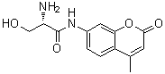 (2S)-2-Amino-3-hydroxy-N-(4-methyl-2-oxo-2H-1-benzopyran-7-yl)propanamide molecular structure (CAS 98516-73-5)