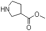 结构式 CAS# 98548-90-4, 3-吡咯烷甲酸甲酯