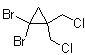 1,1-二溴-2,2-双(氯甲基)环丙烷分子结构 (CAS 98577-44-7)