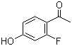 结构式 CAS# 98619-07-9, 2'-氟-4'-羟基苯乙酮; 4-羟基-2-氟苯乙酮