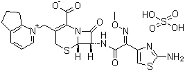 Cefpirome sulfate molecular structure (CAS 98753-19-6)