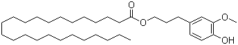 二十四烷酸 3-(4-羟基-3-甲氧基苯基)丙酯分子结构 (CAS 98770-70-8)