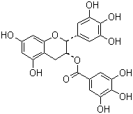 结构式 CAS# 989-51-5, (-)-表没食子儿茶素没食子酸酯