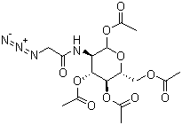 2-[(Azidoacetyl)amino]-2-deoxy-D-glucopyranose 1,3,4,6-tetraacetate molecular structure (CAS 98924-81-3)