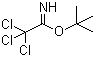 结构式 CAS# 98946-18-0, 叔丁基三氯乙酰亚胺酯; 叔丁基 2,2,2-三氯乙酸亚胺酯; 叔丁基 2,2,2-三氯亚氨逐乙酸酯