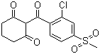 结构式 CAS# 99105-77-8, 磺草酮; 2-(2-氯-4-甲砜基)苯甲酰基-1,3-环己二酮