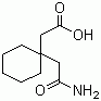 1,1-Cyclohexanediacetic acid mono amide molecular structure (CAS 99189-60-3)