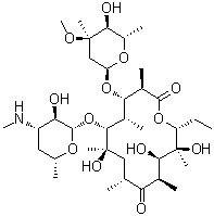 N-去甲基红霉素 A分子结构 (CAS 992-62-1)