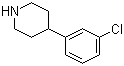 structure of CAS# 99329-53-0, 4-(3-Chlorophenyl)piperidine