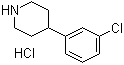 4-(3-Chlorophenyl)piperidine hydrochloride molecular structure (CAS 99329-70-1)