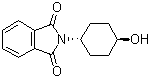 structure of CAS# 99337-98-1, trans-N-(4-Hydroxycyclohexyl)phthalimide;2-(trans-4-Hydroxycyclohexyl)-1H-isoindole-1,3(2H)-dione; 2-(trans-4-Hydroxycyclohexyl)isoindole-1,3-dione; trans-2-(4-Hydroxycyclohexyl)-1H-isoindole-1,3(2H)-dione