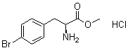 structure of CAS# 99359-32-7, 4-Bromo-L-phenylalanine methyl ester hydrochloride;L-4-Bromophenylalanine methyl ester hydrochloride