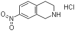 结构式 CAS# 99365-69-2, 7-硝基-1,2,3,4-四氢异喹啉盐酸盐