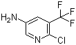 6-Chloro-5-(trifluoromethyl)pyridin-3-amine molecular structure (CAS 99368-68-0)