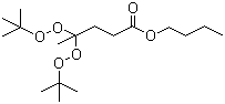 结构式 CAS# 995-33-5, 4,4-二(叔丁基过氧化)戊酸正丁酯