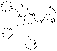1,6:2,3-二脱水-4-O-[2,3-二-O-(苯基甲基)-4,6-O-(苯基亚甲基)-beta-D-吡喃葡萄糖基]-beta-D-吡喃甘露糖分子结构 (CAS 99541-22-7)