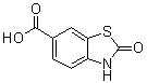structure of CAS# 99615-68-6, 2,3-Dihydro-2-oxo-6-benzothiazolecarboxylic acid;2-Oxo-2,3-dihydro-1,3-benzothiazole-6-carboxylic acid; 2-Oxo-2,3-dihydro-benzothiazole-6-carboxylic acid