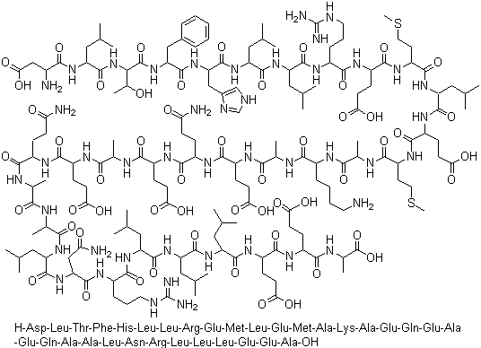 alpha-Helical corticotropin releasing factor fragment molecular structure (CAS 99658-03-4)