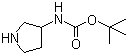3-N-Boc-aminopyrrolidine molecular structure (CAS 99724-19-3)