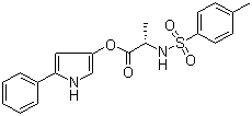 3-(N-对甲苯磺酰基-L-丙氨酰氧基)-5-苯基吡咯分子结构 (CAS 99740-00-8)