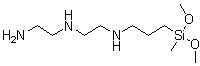N-(2-氨基乙基)-N'-[3-(二甲氧基甲基硅烷基)丙基]-1,2-乙二胺分子结构 (CAS 99740-64-4)