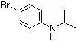 5-溴-2-甲基-2,3-二氢-1H-吲哚分子结构 (CAS 99847-70-8)