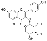 structure of CAS# 99882-10-7, Kaempferol 3-O-arabinoside